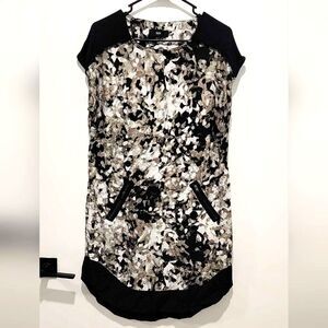 Mossimo Supply Co. Black and White Patterned Dress